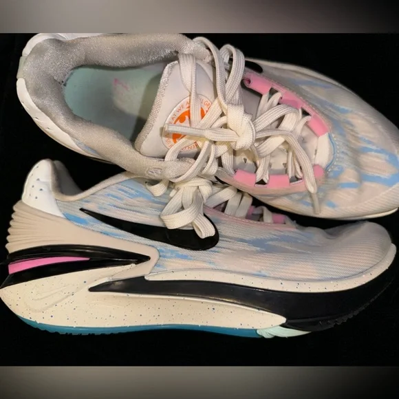 Nike Air Zoom GT Cut 2 White Pink Blue Basketball Shoes FN0234 Women's Size 9 - Picture 3 of 13